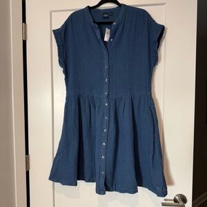 NWT GAP Cotton Mini Shirtdress